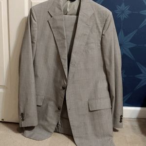 Mens grey striped suit